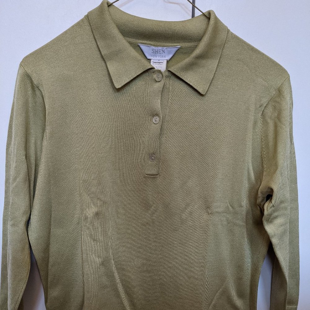 Shen New York silk collared shirt